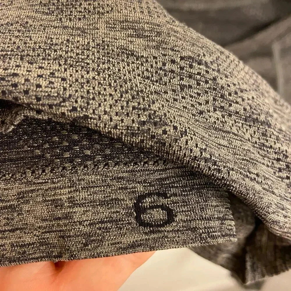 Lululemon Long Sleeve Swiftly Tech Variegated Mesh Camo Black and Gray Size 6 - Picture 6 of 6